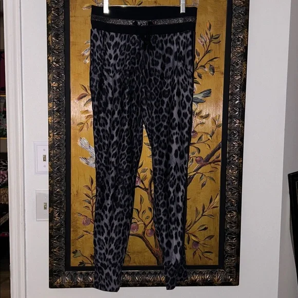 GOLDBERGH HYO JOGGERS grey leopard print Medium